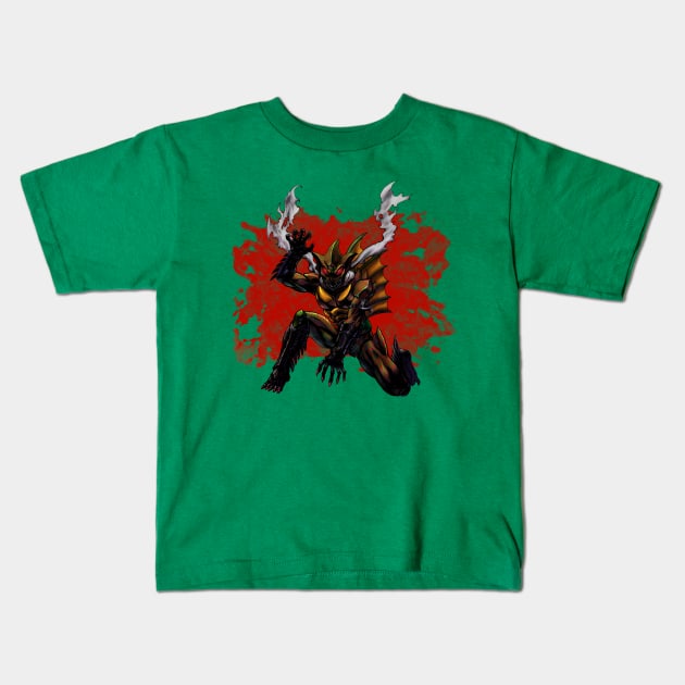 Amazon rider Kids T-Shirt by MatiasSotoLopez